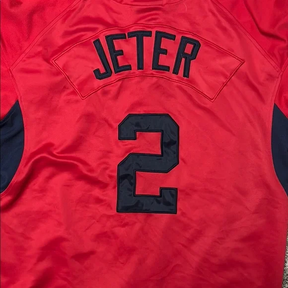 Nike Red and Navy Men's Jersey - Picture 8 of 9